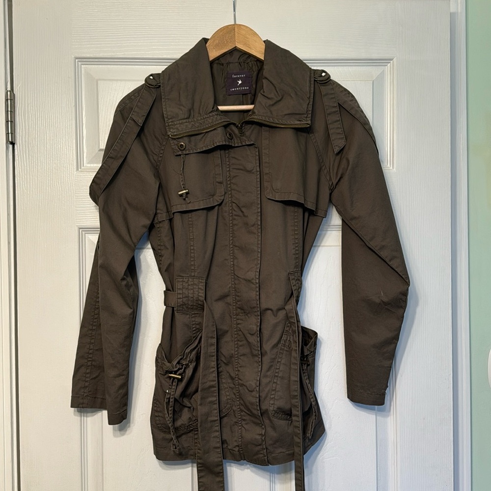 Olive Green Cargo jacket